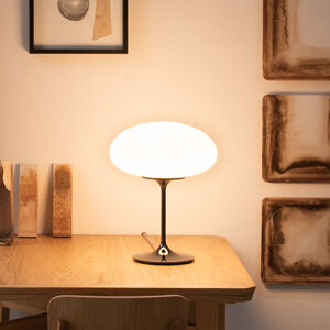 GUBI GUBI Stemlite stolní lampa, černá-chrom, 42 cm