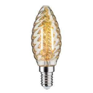 Paulmann LED žárovka svíčka E14 2,6W 2 500K zlatá kroucená