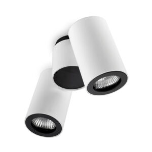 LEDS-C4 LEDS-C4 Pipe stropní spot dva zdroje bílá-černá