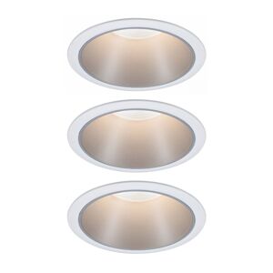 Paulmann Paulmann Cole LED spotlight, stříbro-bílý, 3ks