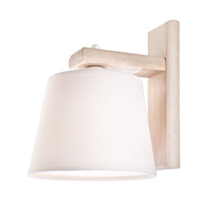 LamKUR Nástěnné světlo Sweden s dřevěným rámem, bílá